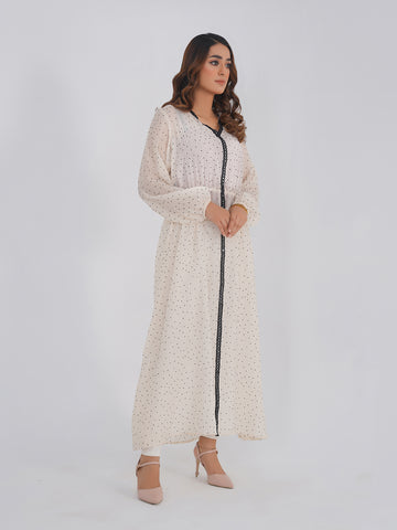Dotted Ivory Elegance