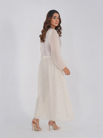 Dotted Ivory Elegance