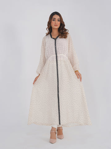 Dotted Ivory Elegance